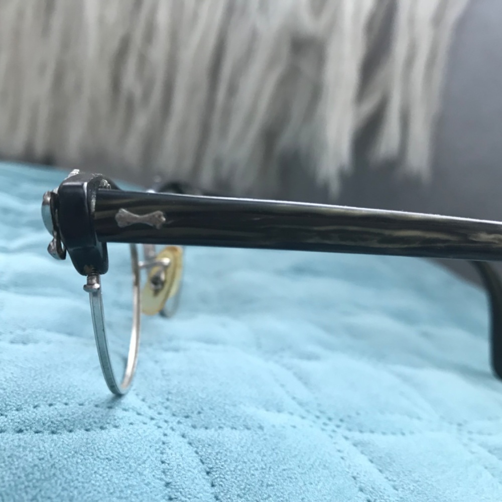 Vintage Cateye Silver Leaf Frames - image 3